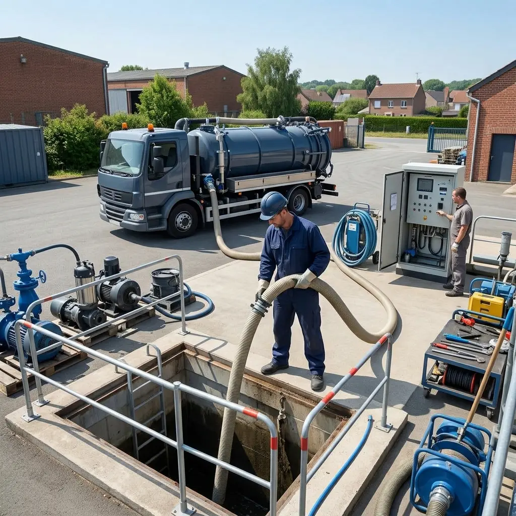 Curage poste de relevage Vivier-au-Court (08440)