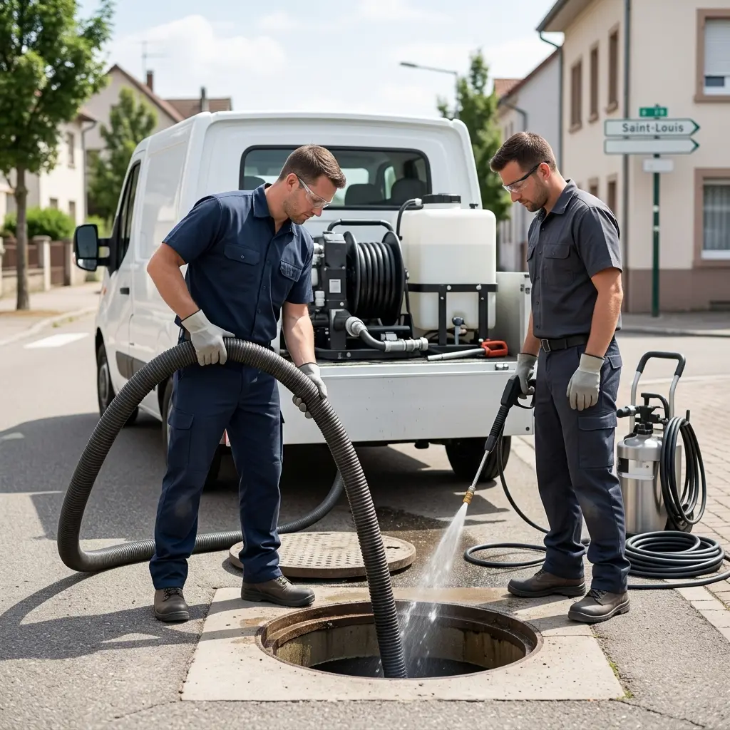 Curage poste de relevage Saint-Louis (68300)