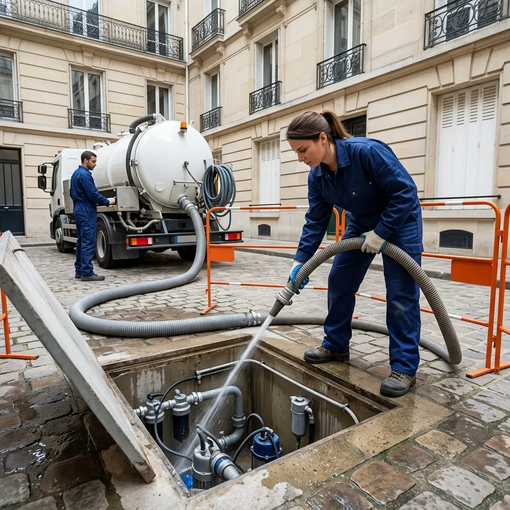 Notre méthode de curage de poste de relevage à Paris 3