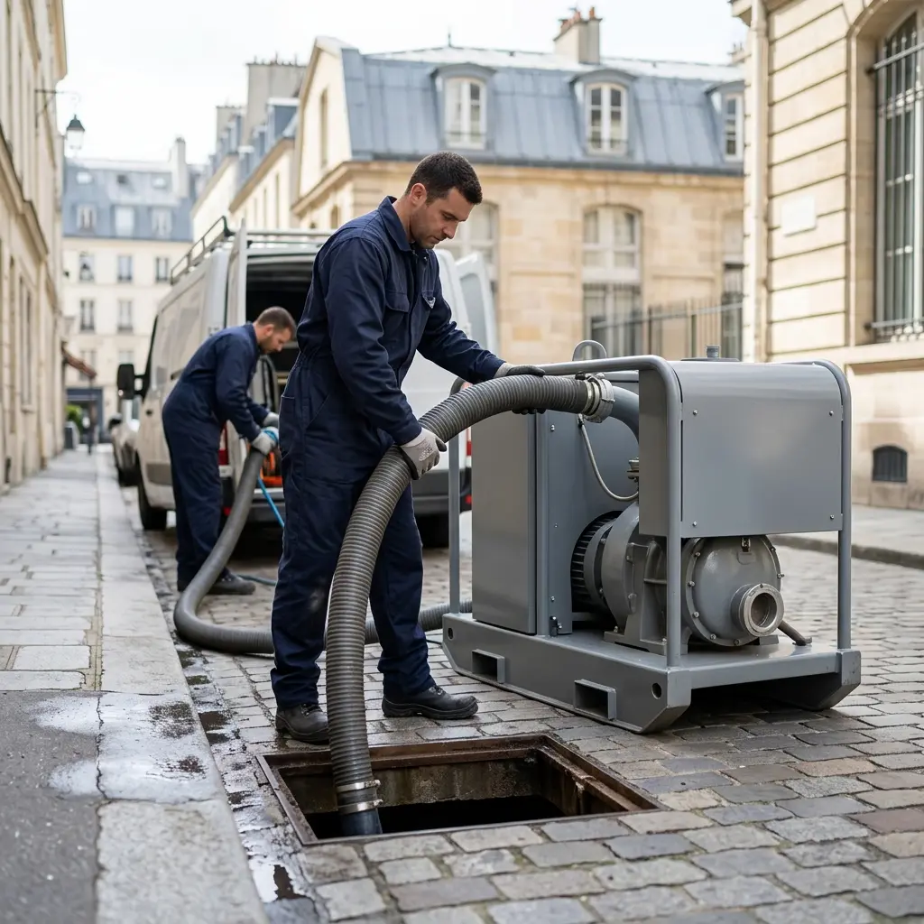 Comment se déroule votre curage de poste de relevage à Paris 3 ?