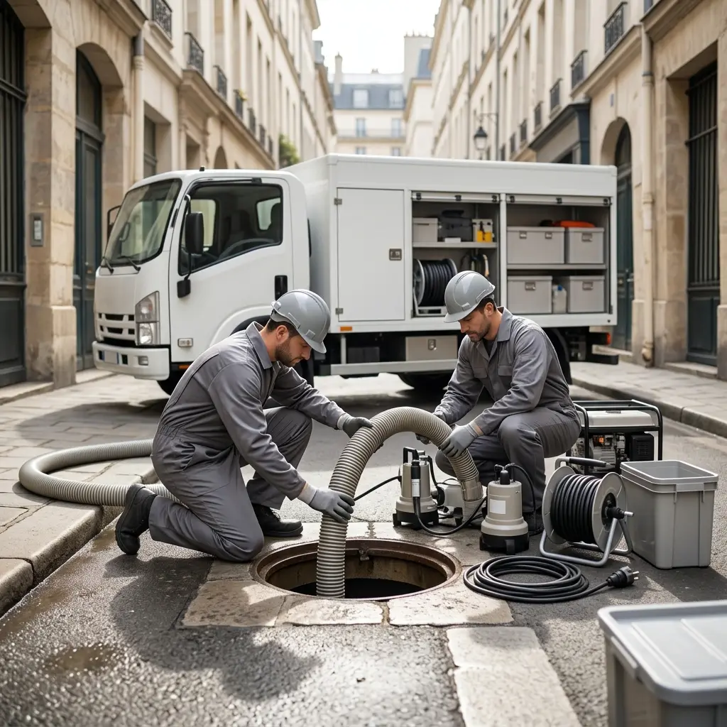 Curage poste de relevage Paris 4 (75004)