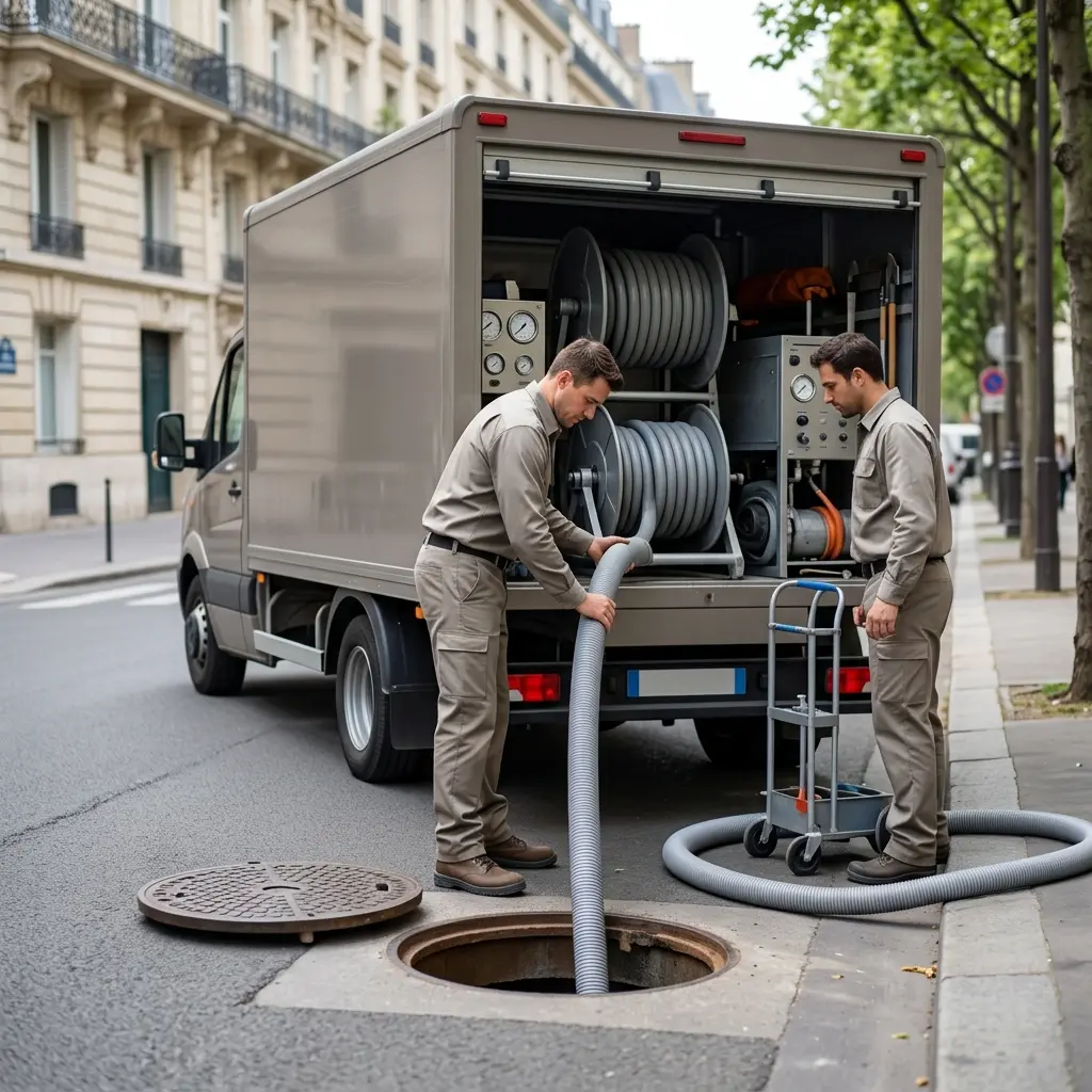 Curage poste de relevage Paris 8 (75008)