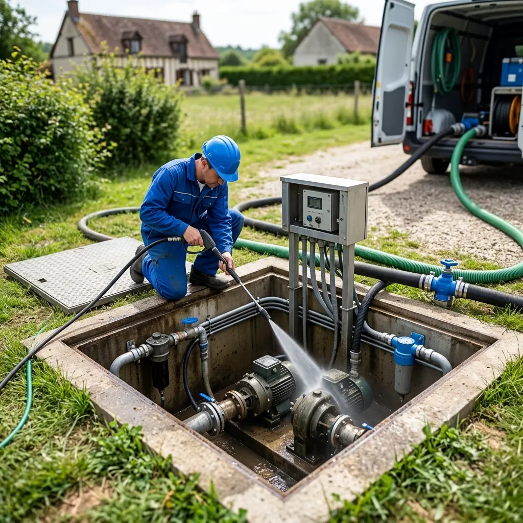 Notre méthode complète de curage de poste de relevage à Boissy-le-Châtel
