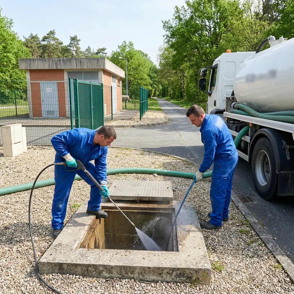 Curage poste de relevage Fontainebleau (77300)