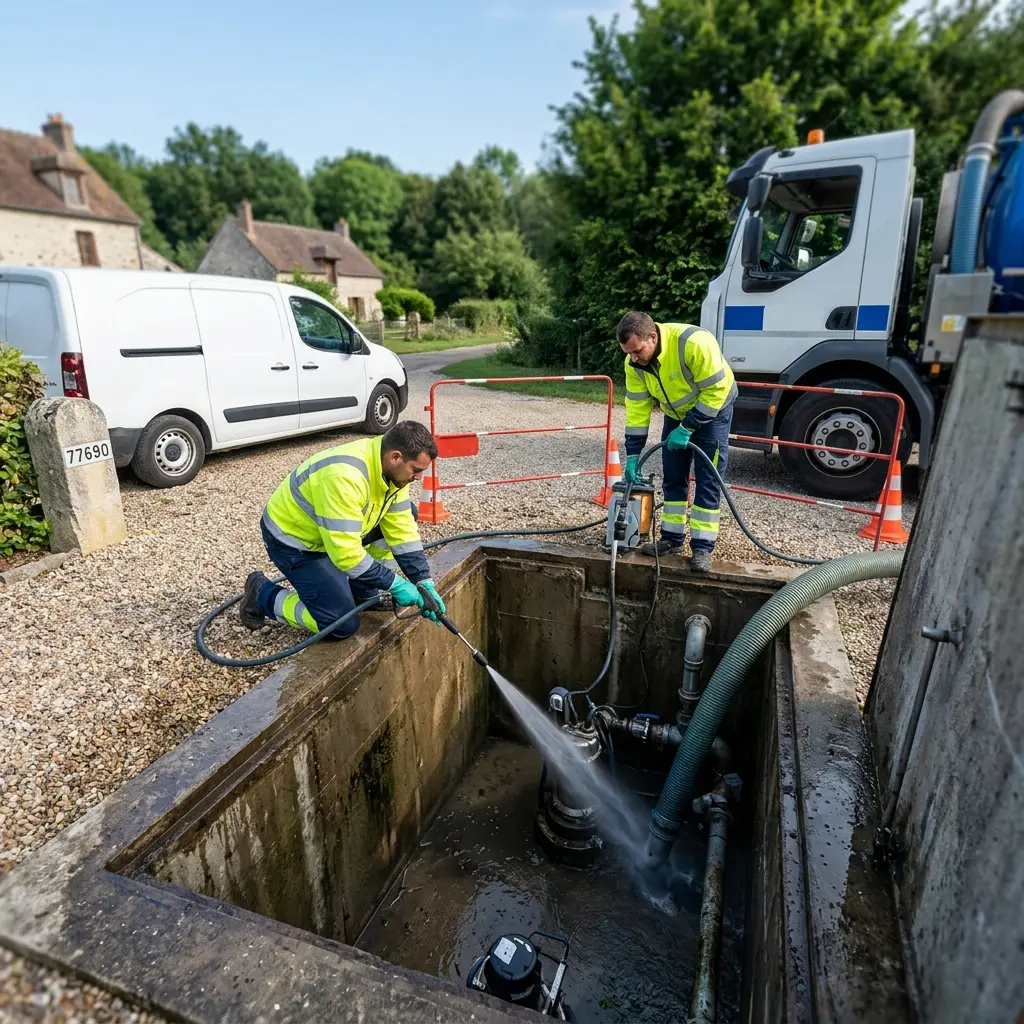 Curage poste de relevage Montigny-sur-Loing (77690)