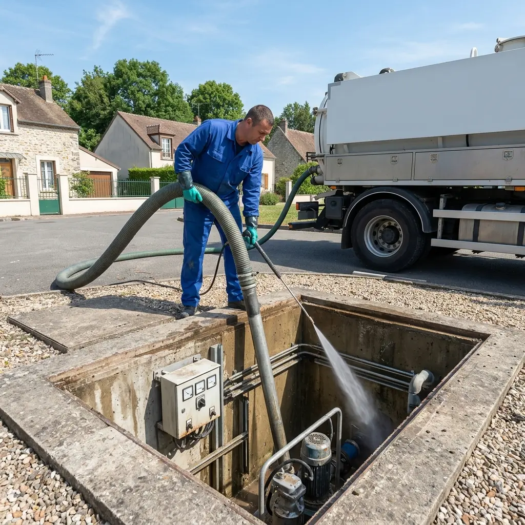 Curage poste de relevage Samois-sur-Seine (77920)