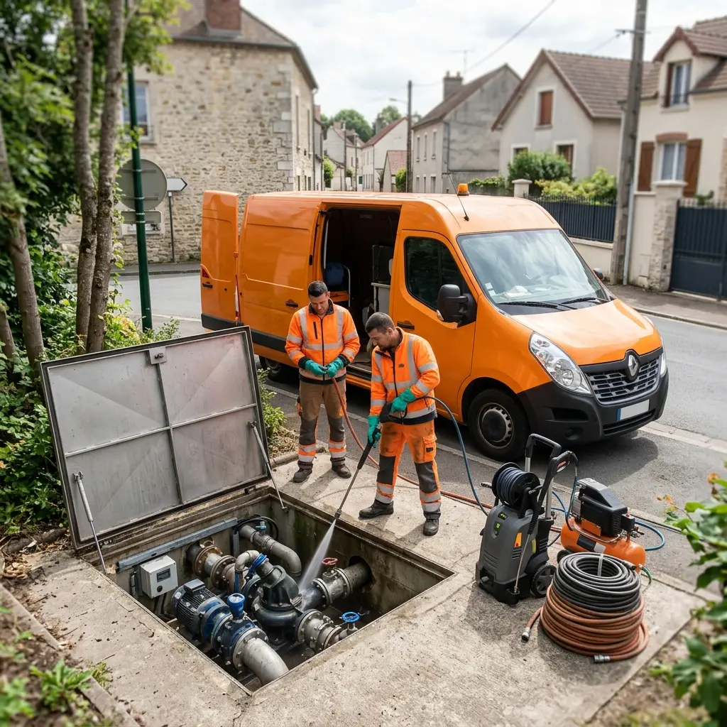 Assurance et tranquillité avec un curage de poste de relevage à Luzarches