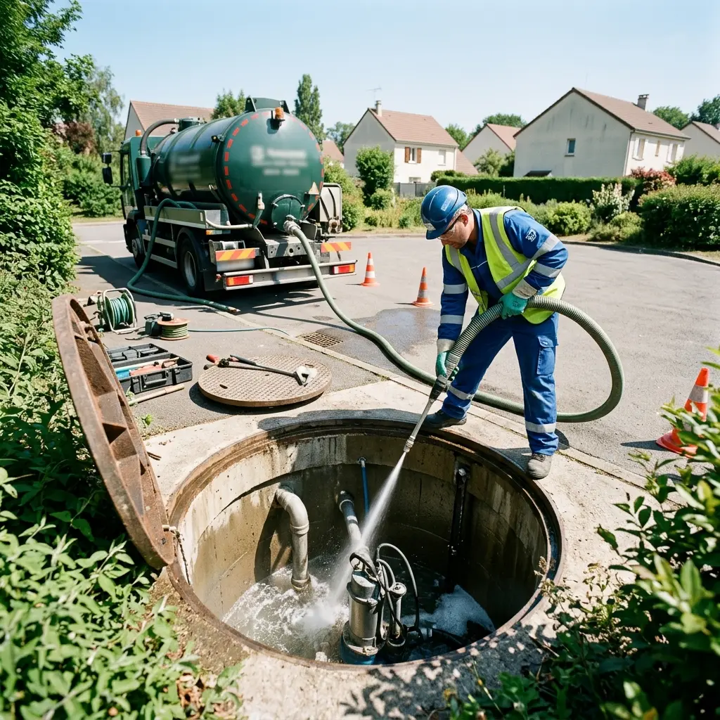 Curage poste de relevage Puiseux-en-France (95380)