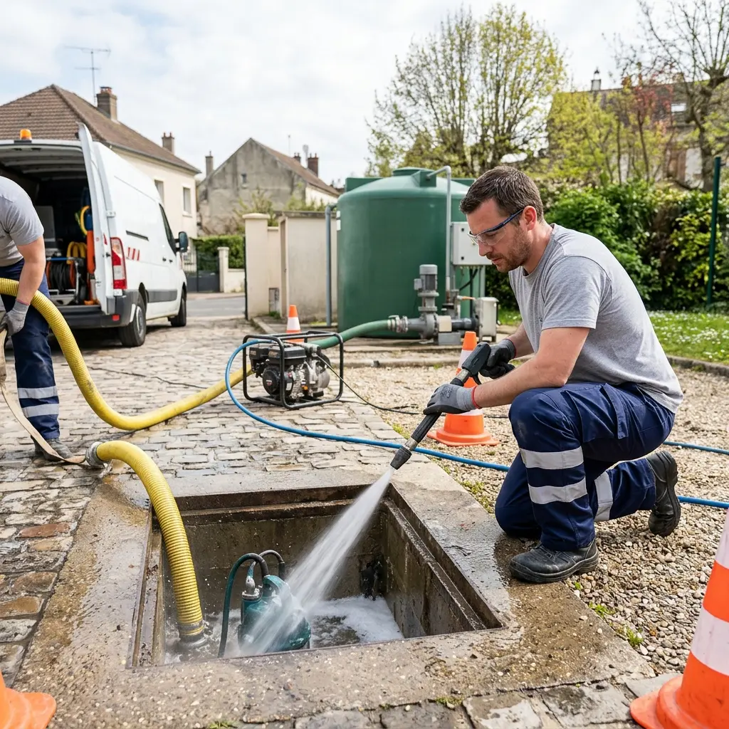 Curage poste de relevage Auvers-sur-Oise (95430)