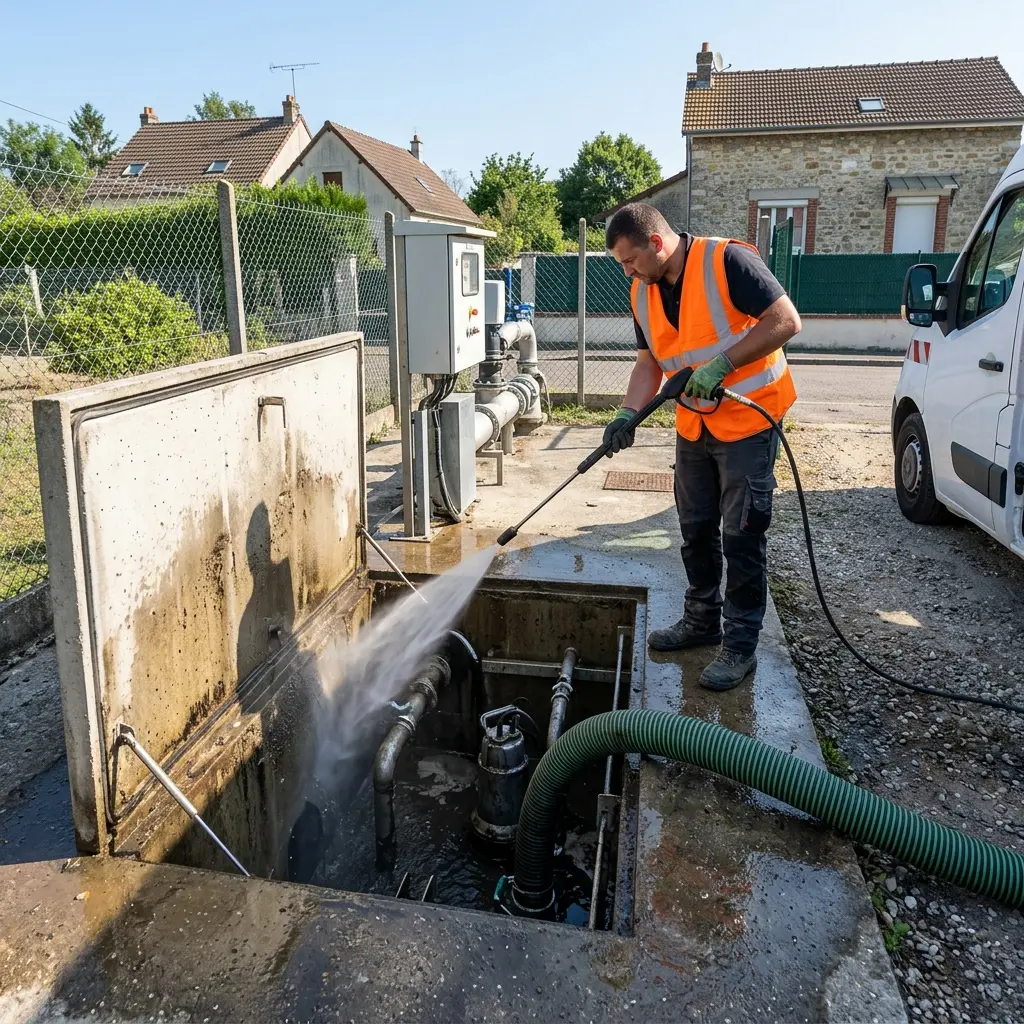 Curage poste de relevage Fosses (95470)