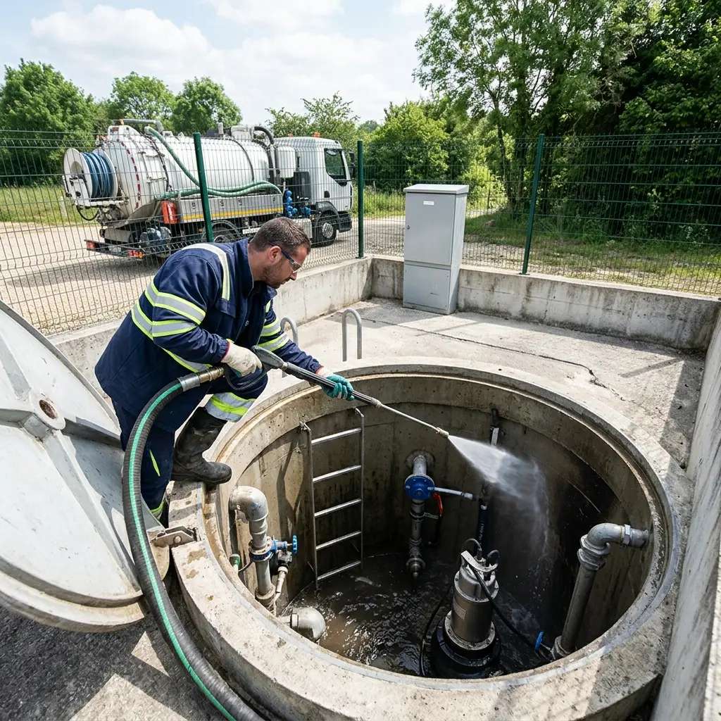Curage poste de relevage Vémars (95470)