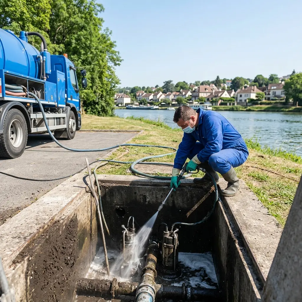 Comment se déroule l'intervention à La Frette-sur-Seine ?