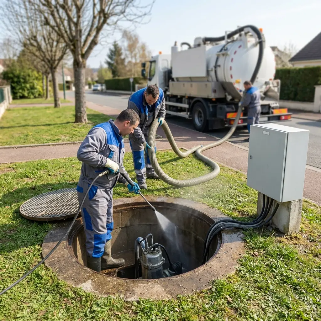 Curage poste de relevage Bouffémont (95570)