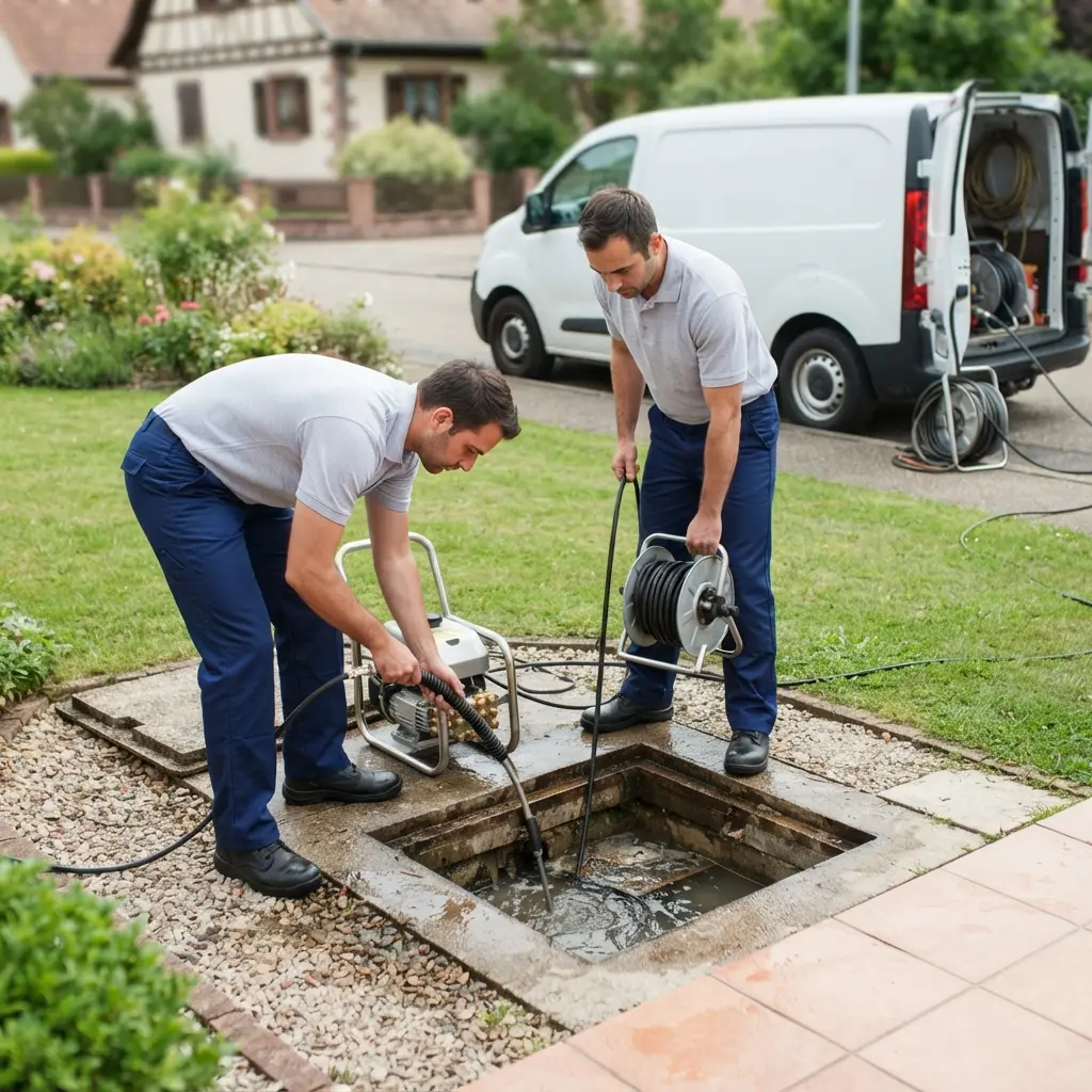Comment se déroule l'intervention de débouchage à Schirrhein ?