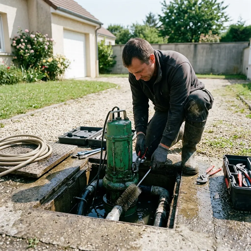 Débouchage pompe de relevage Cannes-Écluse (77130)