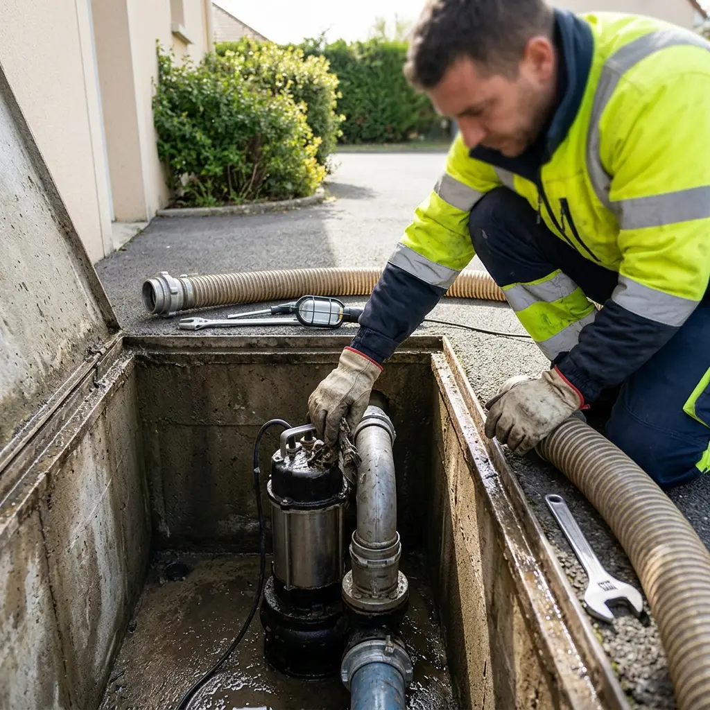 Débouchage pompe de relevage Guignes (77390)