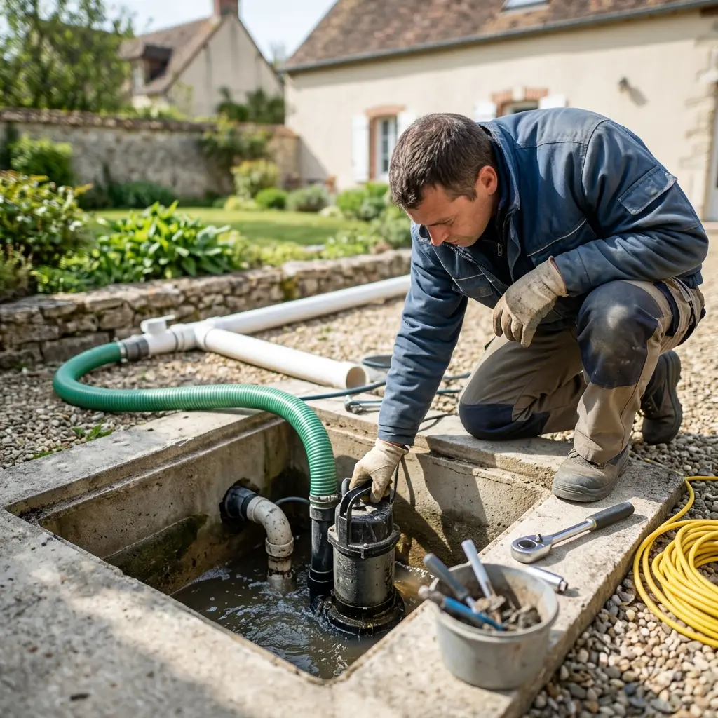 Débouchage pompe de relevage Guérard (77580)