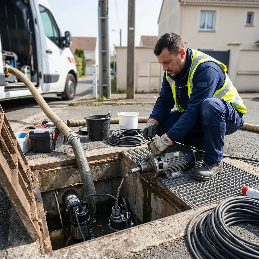 Débouchage pompe de relevage Coignières (78310)