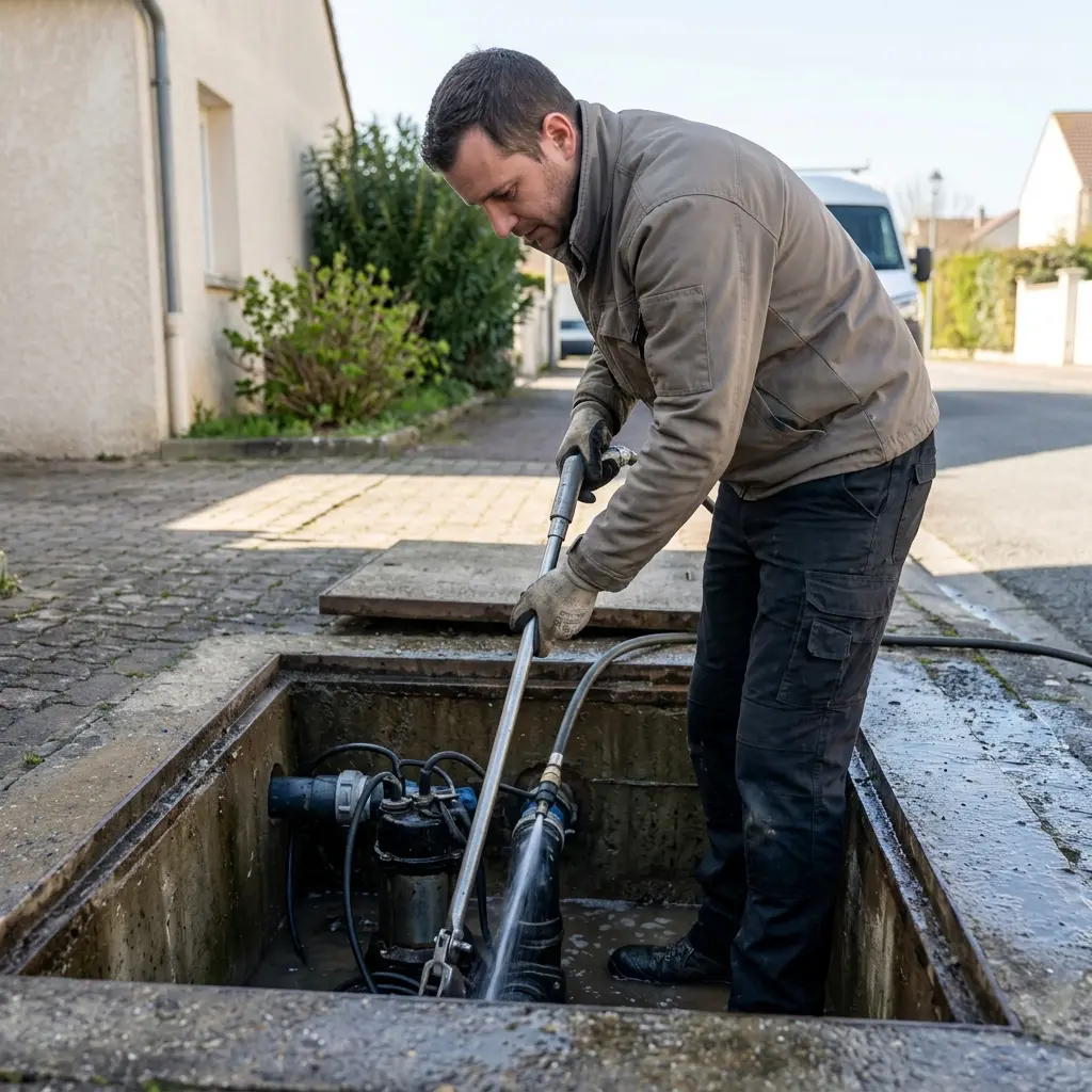 Débouchage pompe de relevage Andrésy (78570)