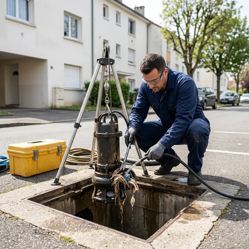 Débouchage pompe de relevage Villetaneuse (93430)