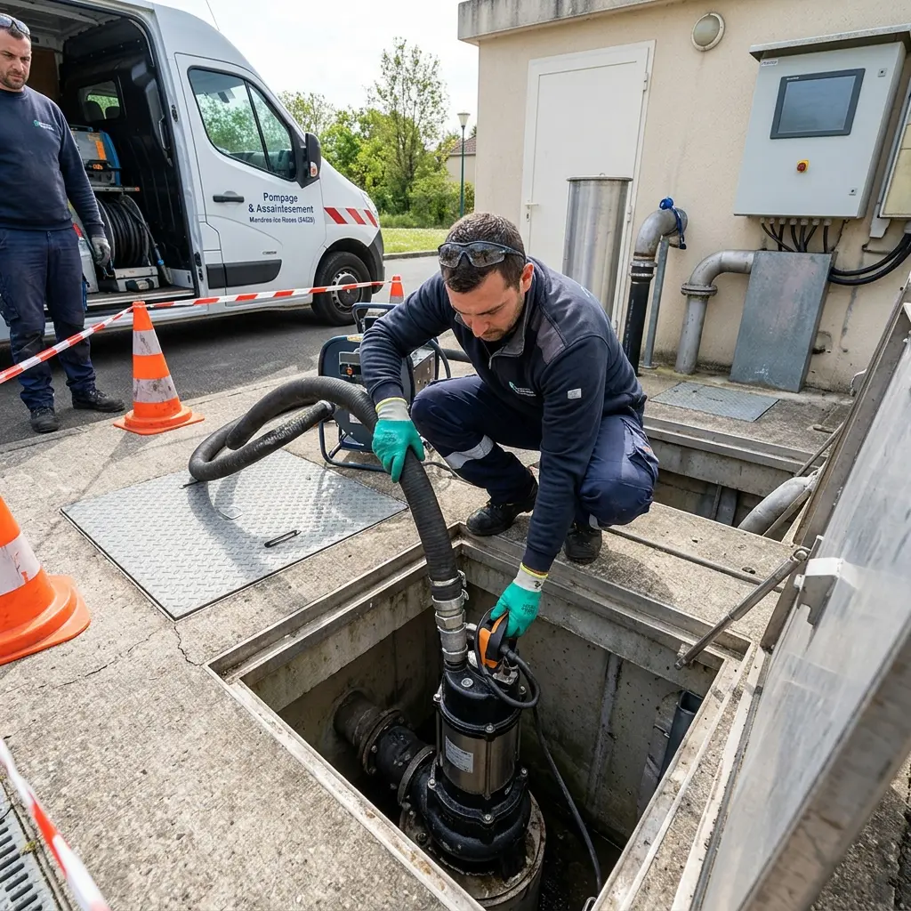 Débouchage pompe de relevage Mandres-les-Roses (94520)