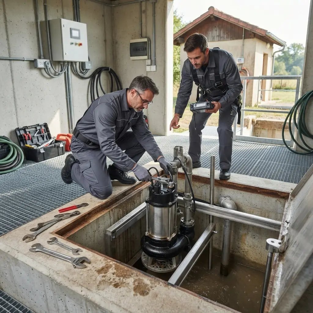Dépannage pompe de relevage Custines (54670)
