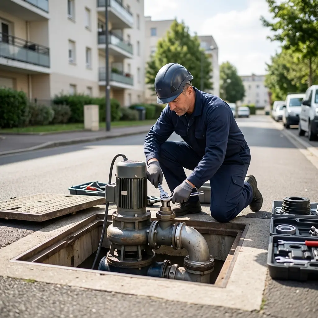 Dépannage pompe de relevage Noisy-le-Sec (93130)