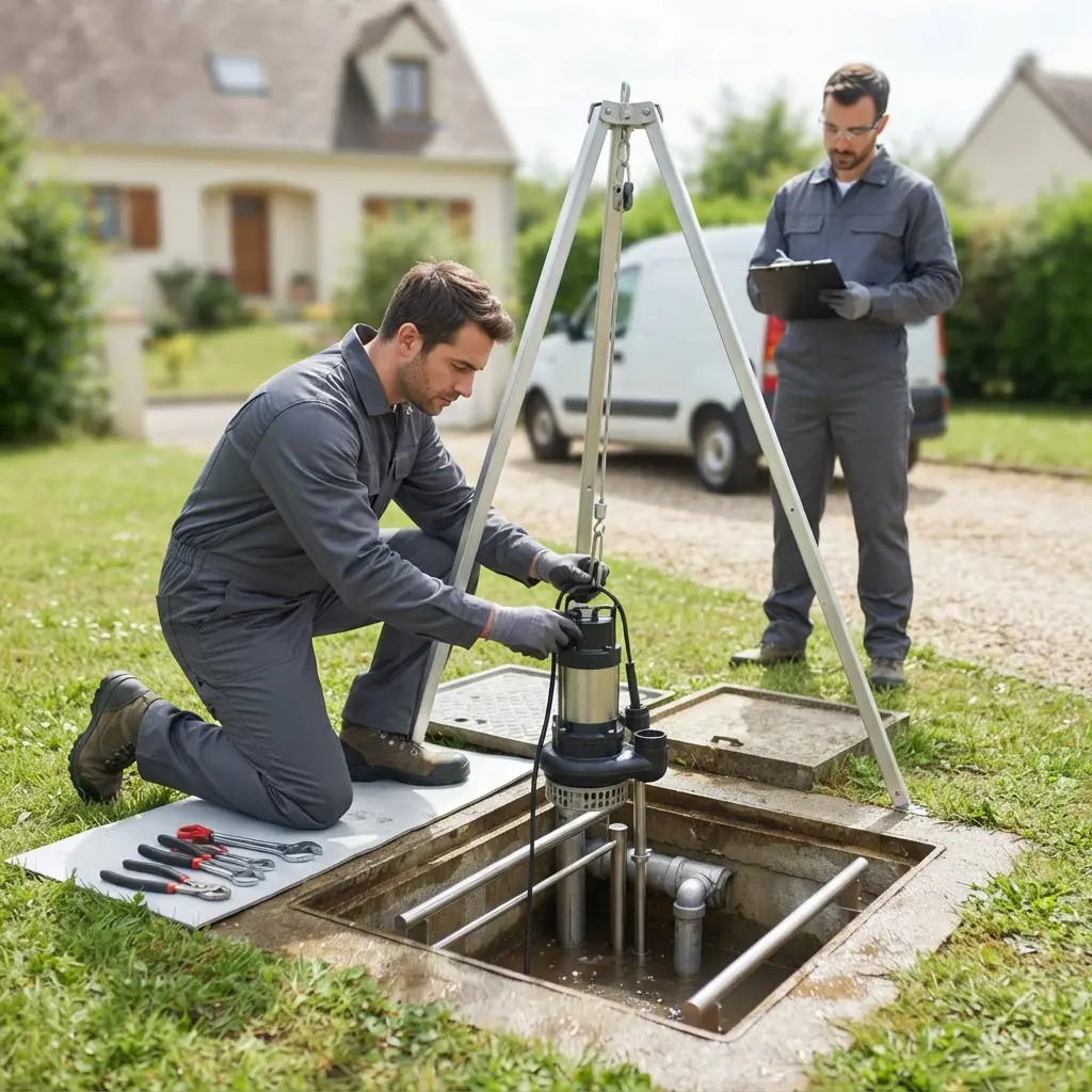 Comment nous procédons à l’entretien de pompe de relevage à Custines