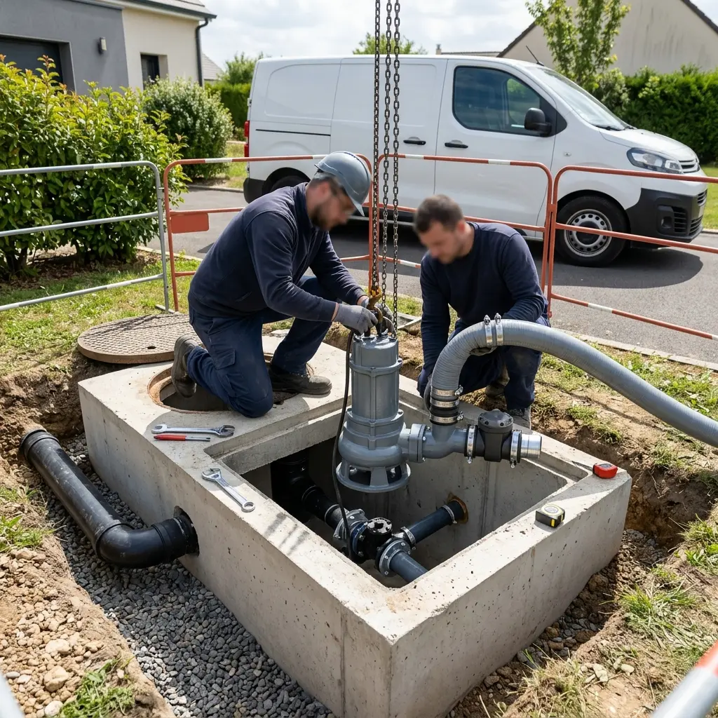 Installation pompe de relevage Mouzon (08210)