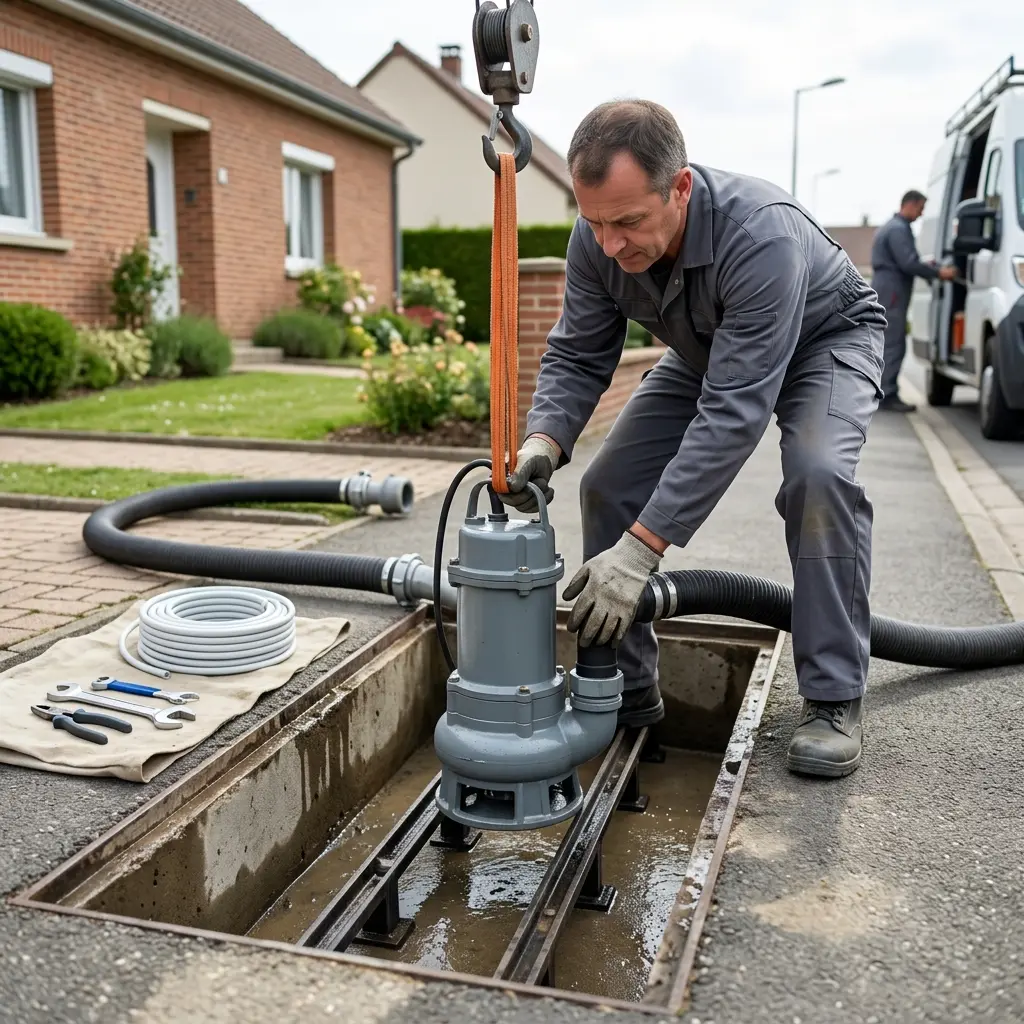 Installation pompe de relevage Vouziers (08400)