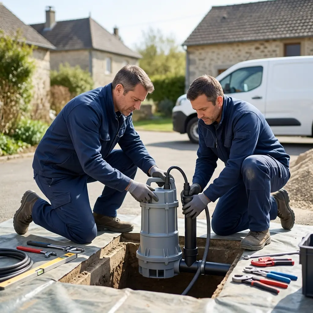 Installation pompe de relevage Vivier-au-Court (08440)