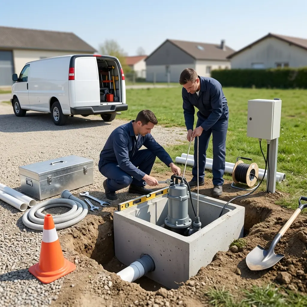 Installation pompe de relevage Bar-sur-Aube (10200)
