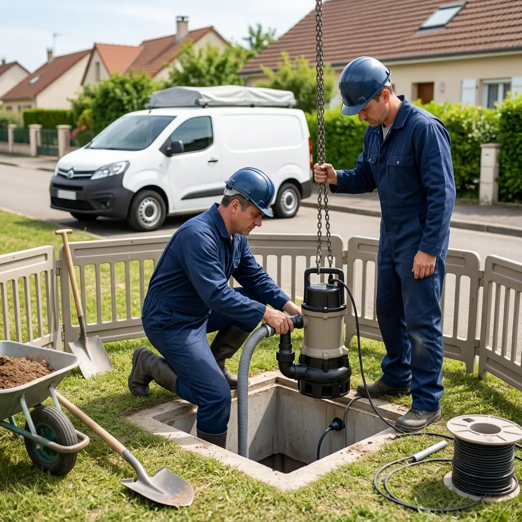 Installation pompe de relevage Lusigny-sur-Barse (10270)