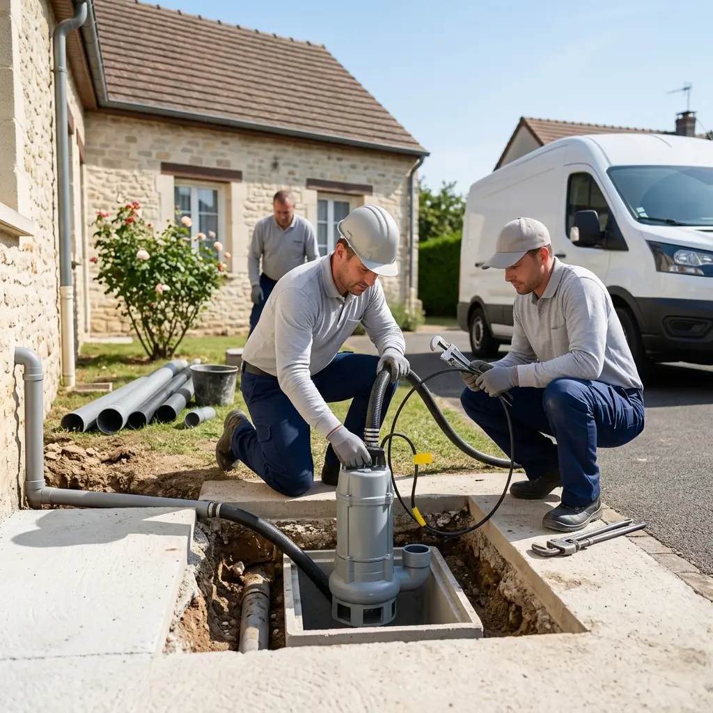 Installation pompe de relevage Saint-Parres-aux-Tertres (10410)
