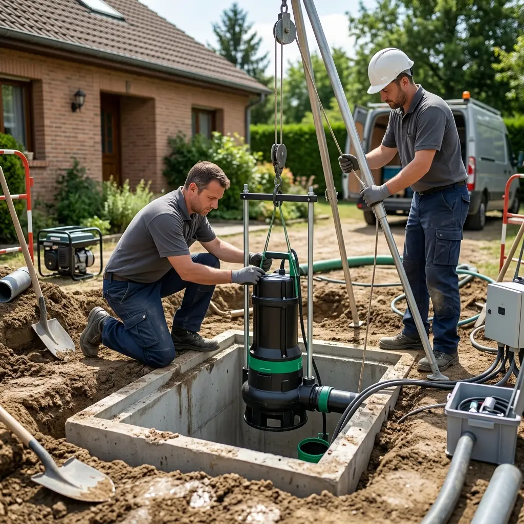 Installation pompe de relevage Varangéville (54110)
