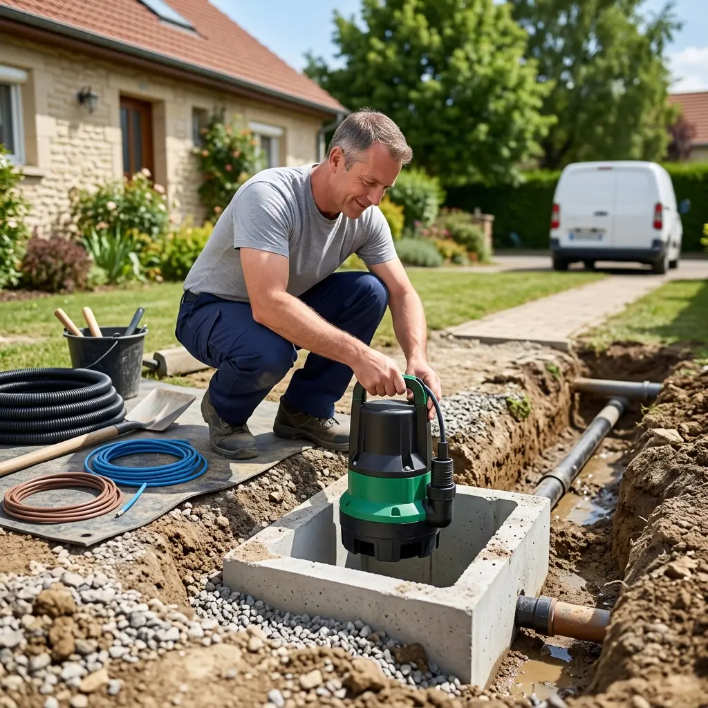 Installation pompe de relevage Val de Briey (54150)