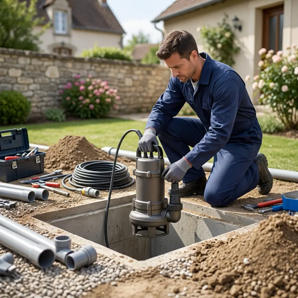 Installation pompe de relevage Malzéville (54220)