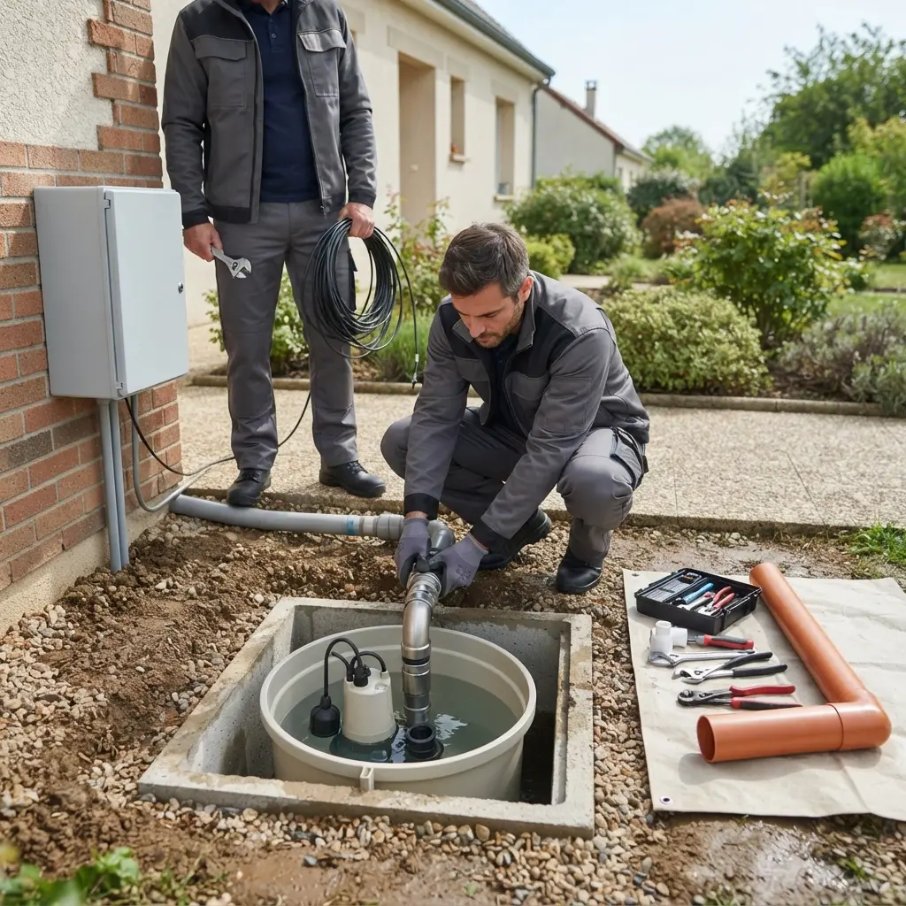 Notre processus d’installation à Chaligny pour assurer un écoulement optimal et éviter les débordements