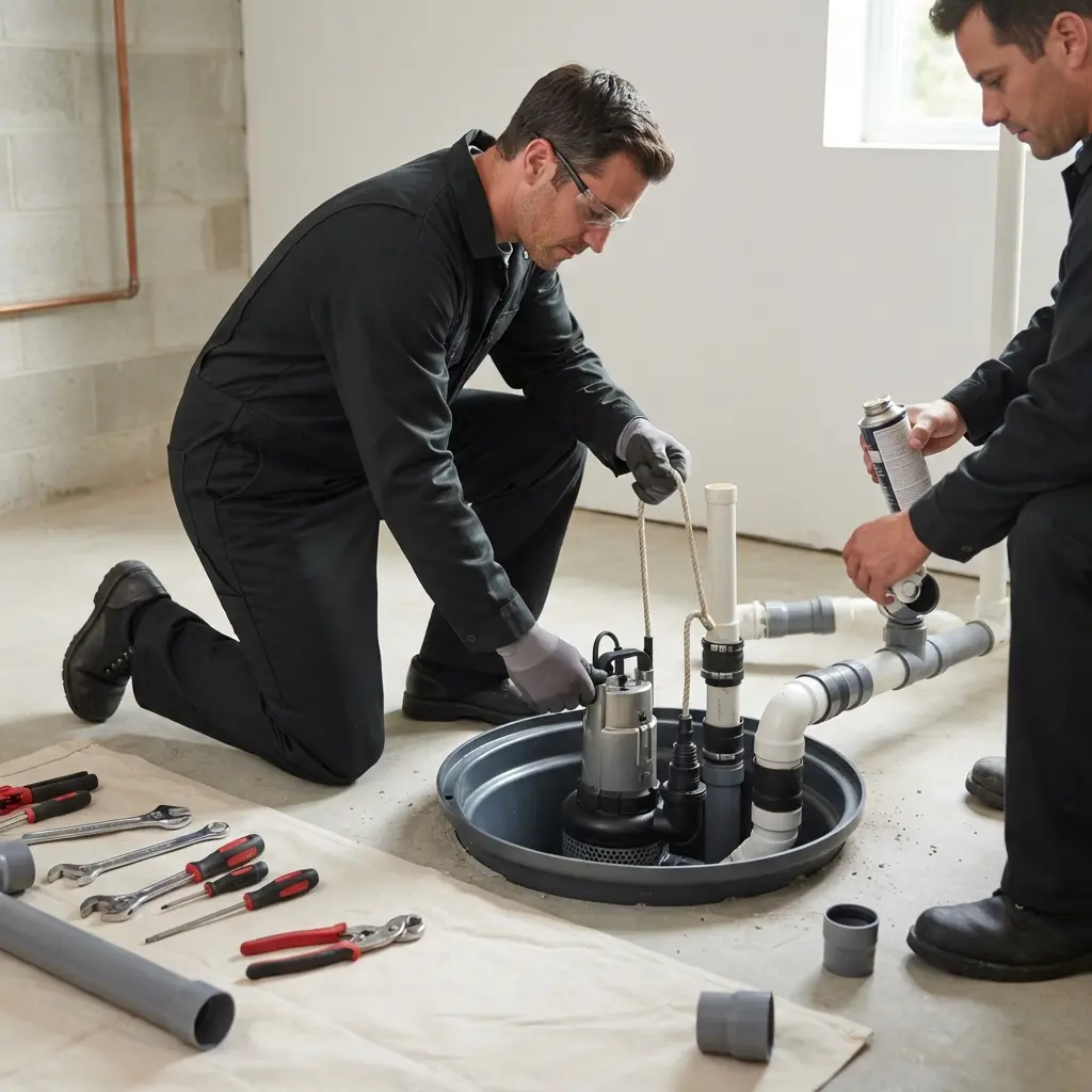 Installation pompe de relevage Chaligny (54230)