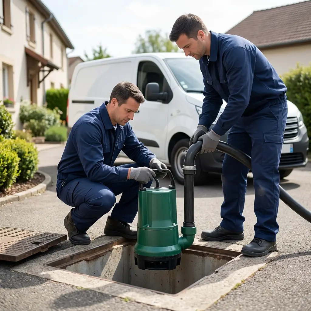 Installation pompe de relevage Chanteheux (54300)