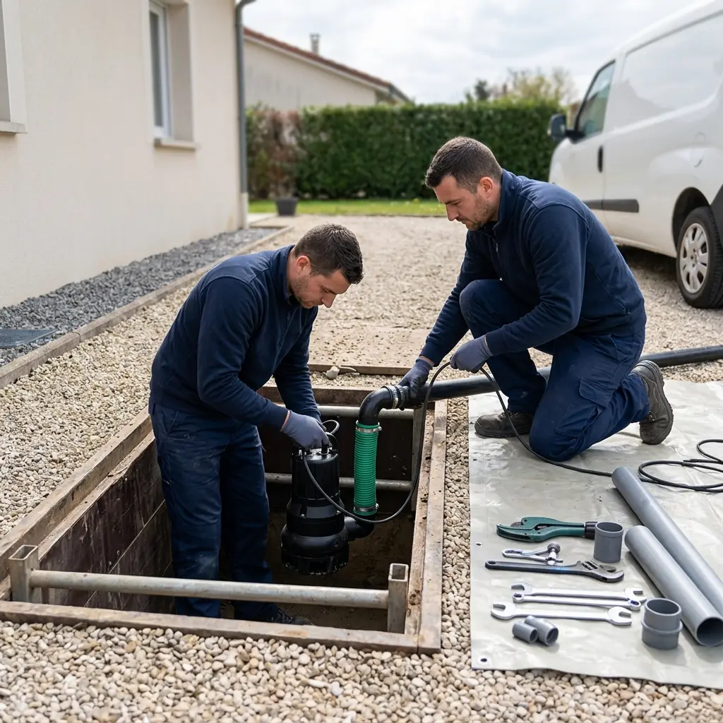 Installation pompe de relevage Homécourt (54310)