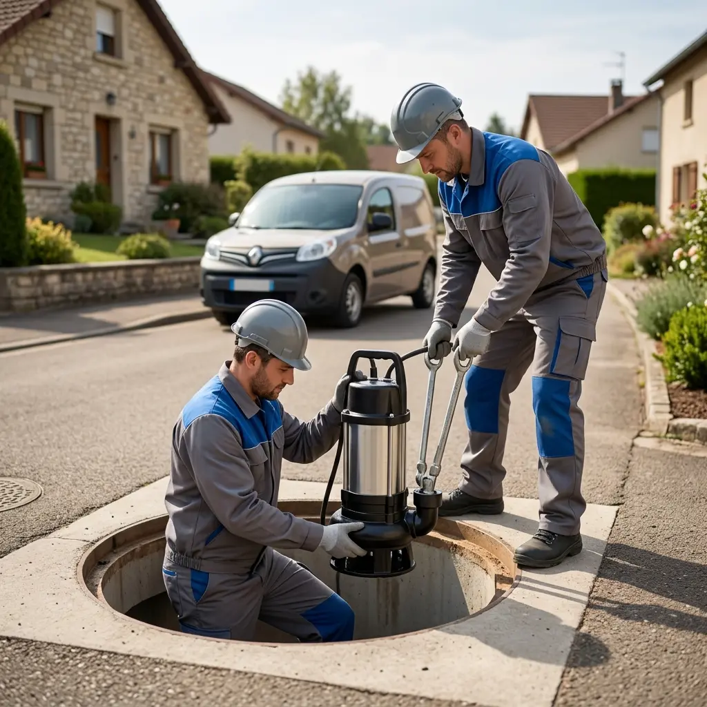 Installation pompe de relevage Damelevières (54360)