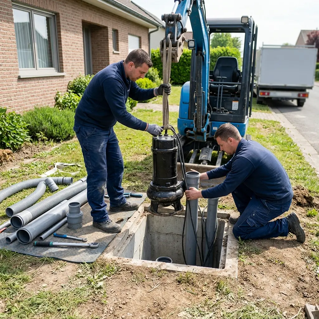 Installation pompe de relevage Piennes (54490)