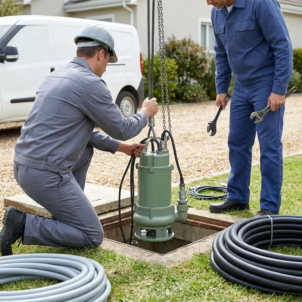 Installation pompe de relevage Gondreville (54840)
