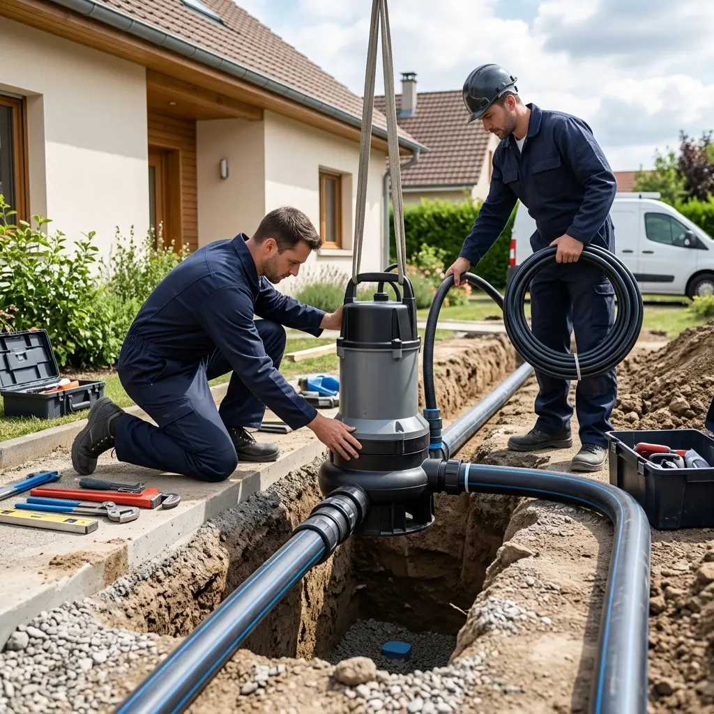 Installation pompe de relevage Brumath (67170)
