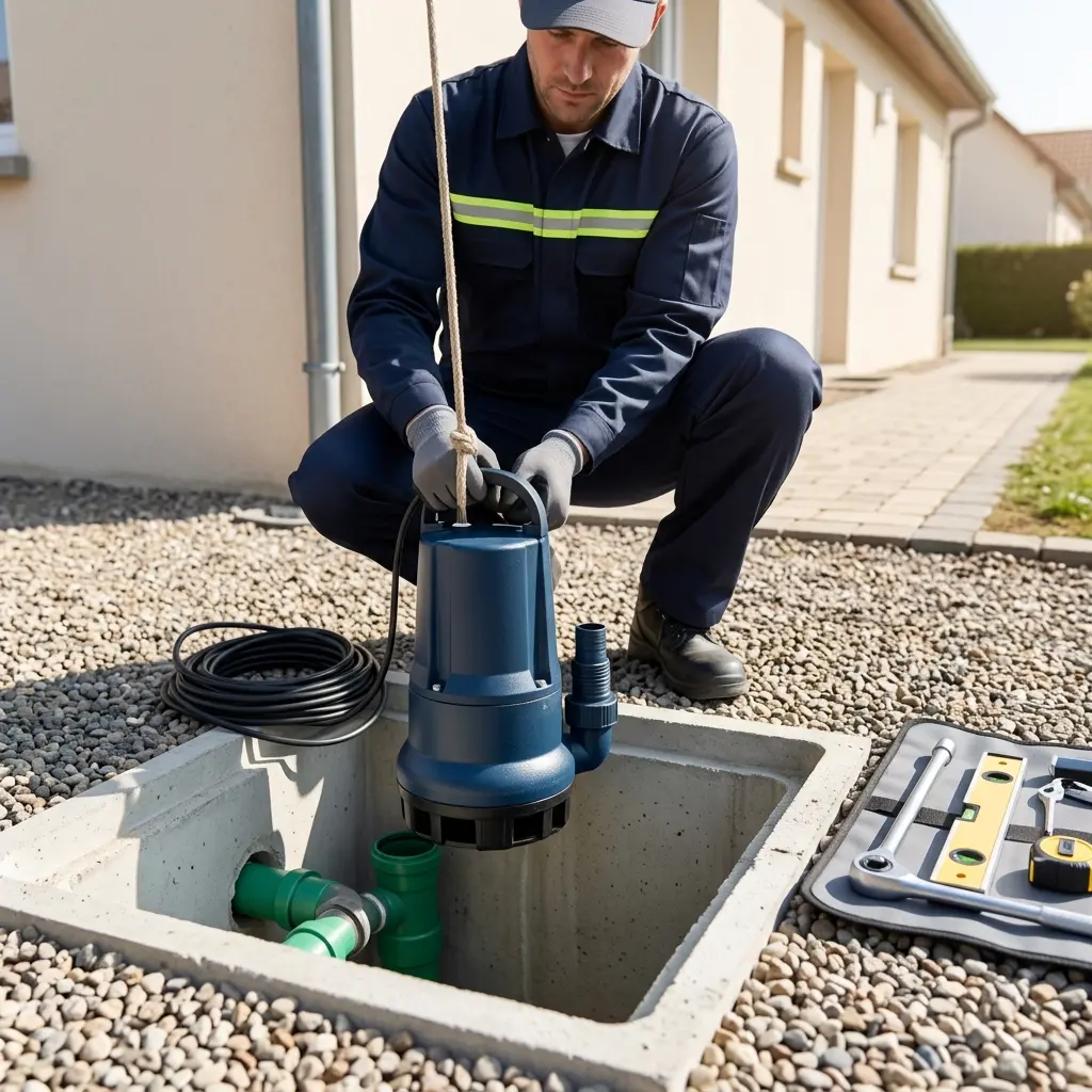 Installation pompe de relevage Lingolsheim (67380)