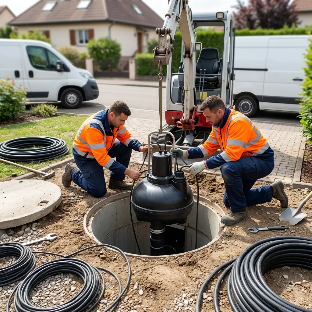 Installation pompe de relevage Illkirch-Graffenstaden (67400)