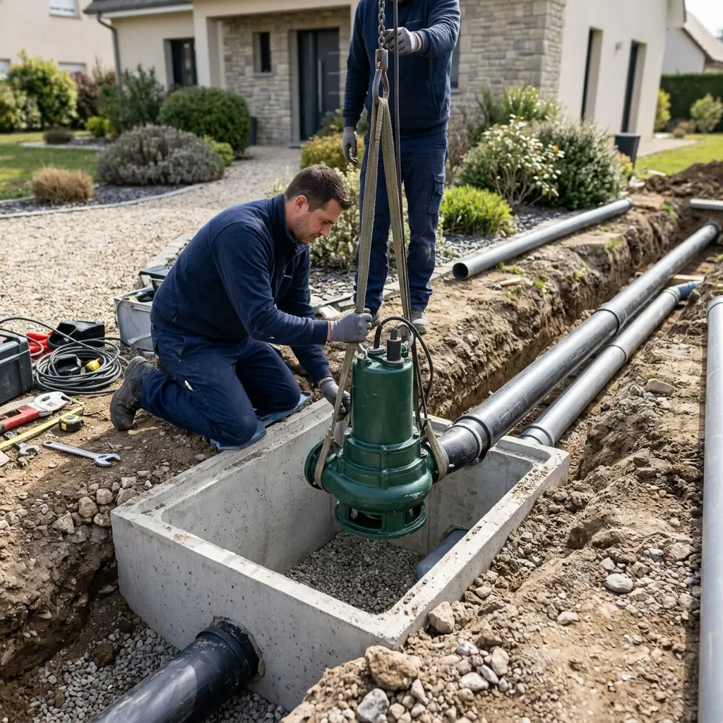 Installation pompe de relevage Souffelweyersheim (67460)