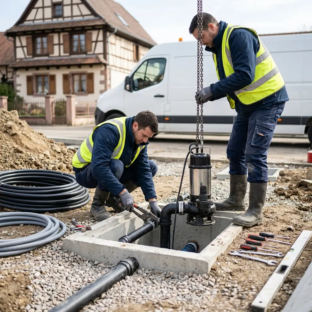 Installation pompe de relevage Bœrsch (67530)