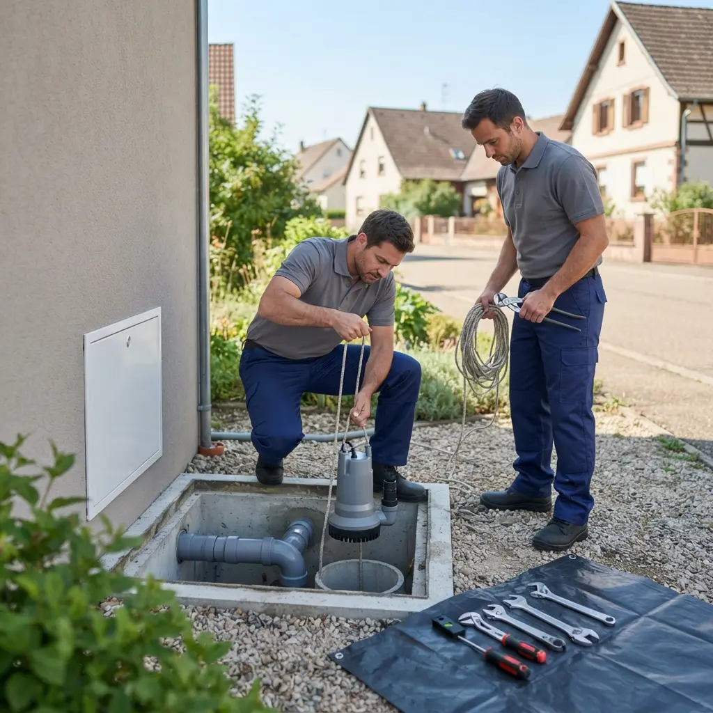 Installation pompe de relevage Mertzwiller (67580)